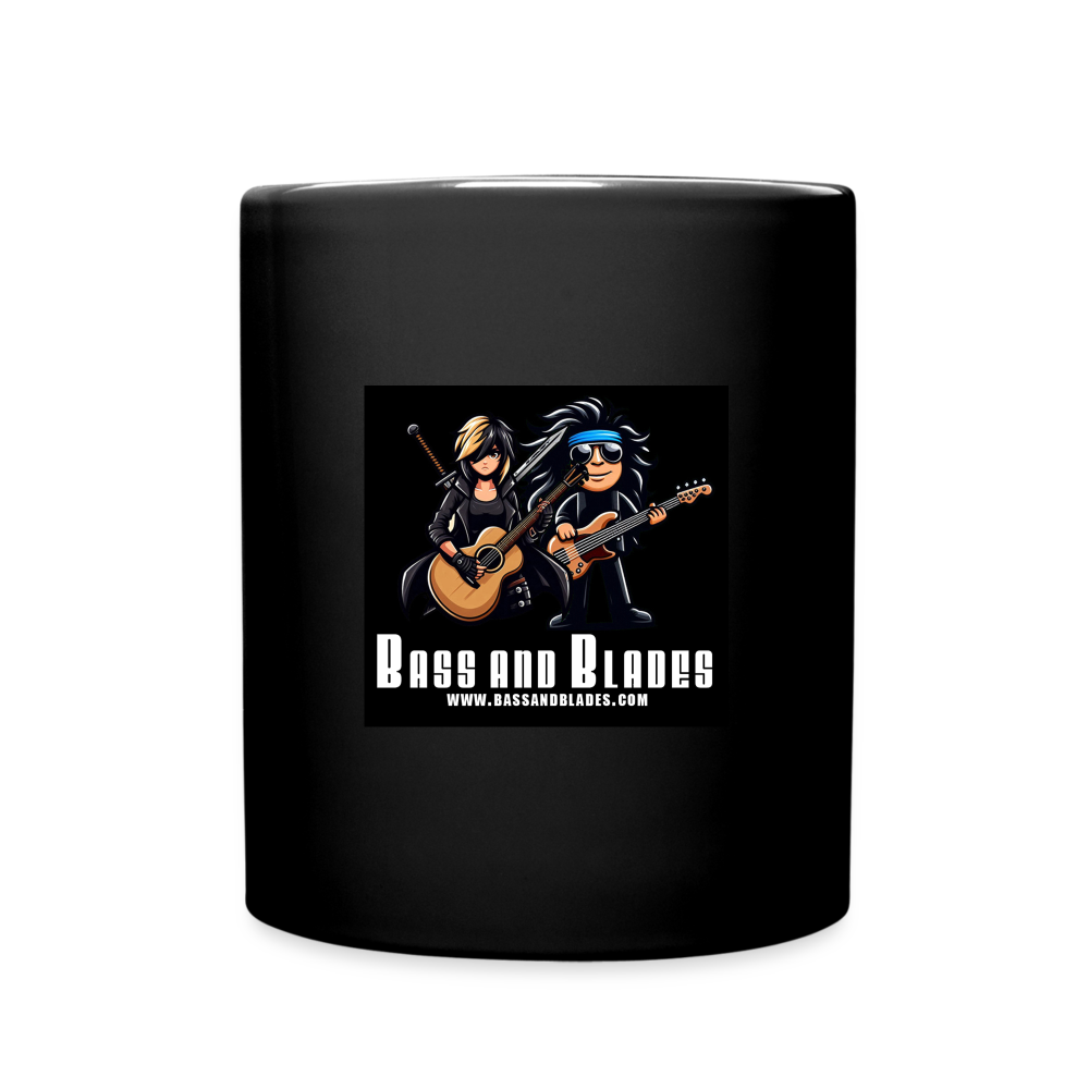 BASS AND BLADES Full Color Mug - black