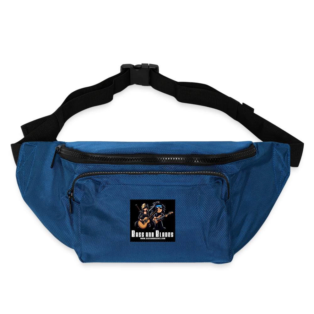 BASS AND BLADES Large Crossbody Hip Bag - blue