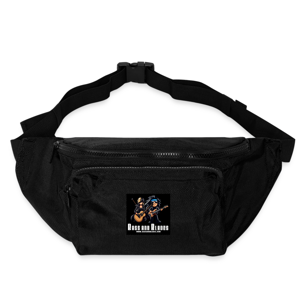 BASS AND BLADES Large Crossbody Hip Bag - black