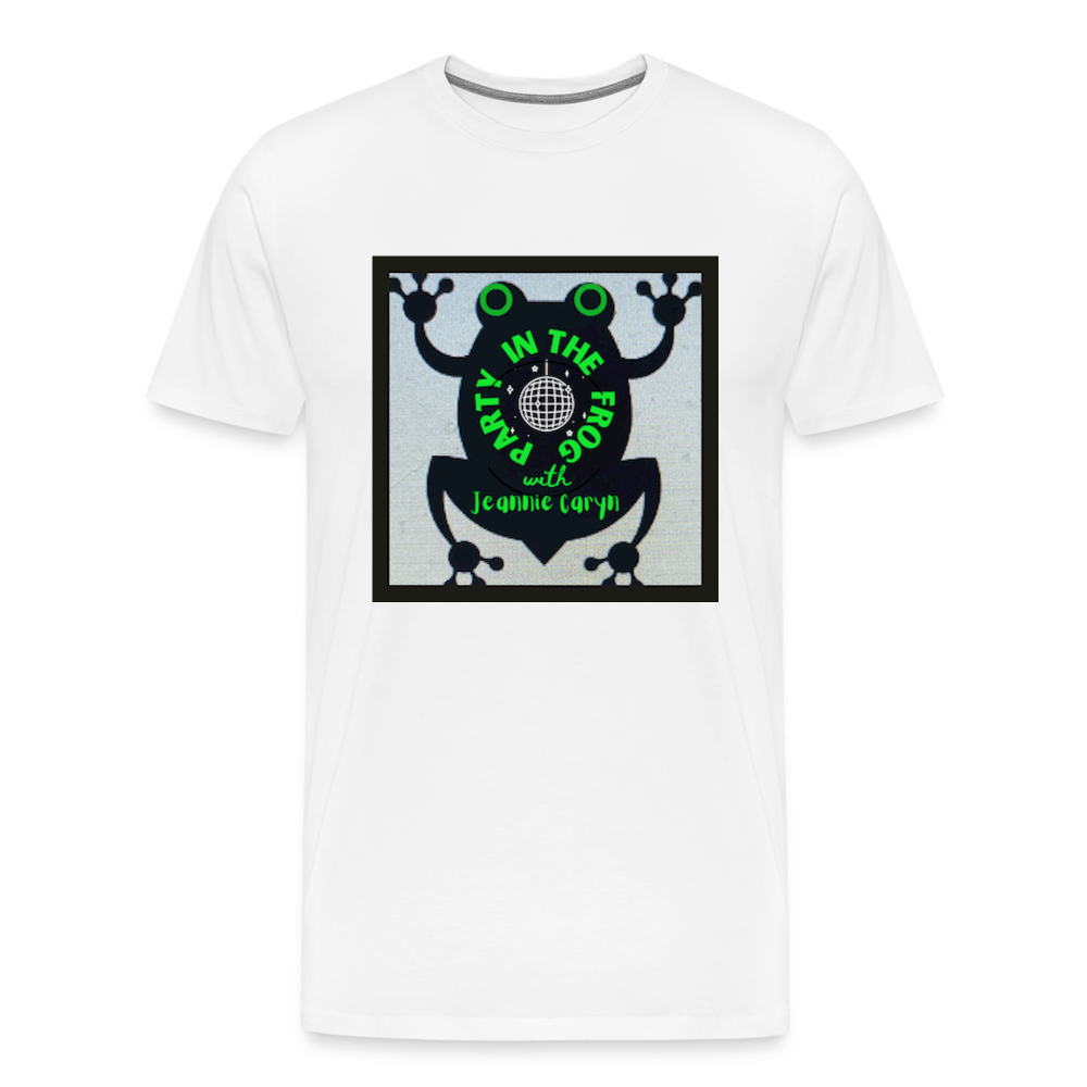 "Party in the Frog" Podcast Premiere Shirt! Men's Premium T-Shirt - white