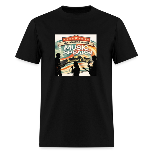 2026 Music Speaks Live Acoustic Nights -  Men's T-Shirt | GILDAN 5000 - black