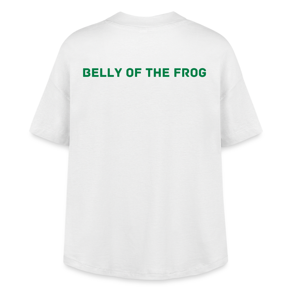 Limited Edition - "Belly of the Frog" Show Premiere Shirt -Women's Hi-Lo Tee - white