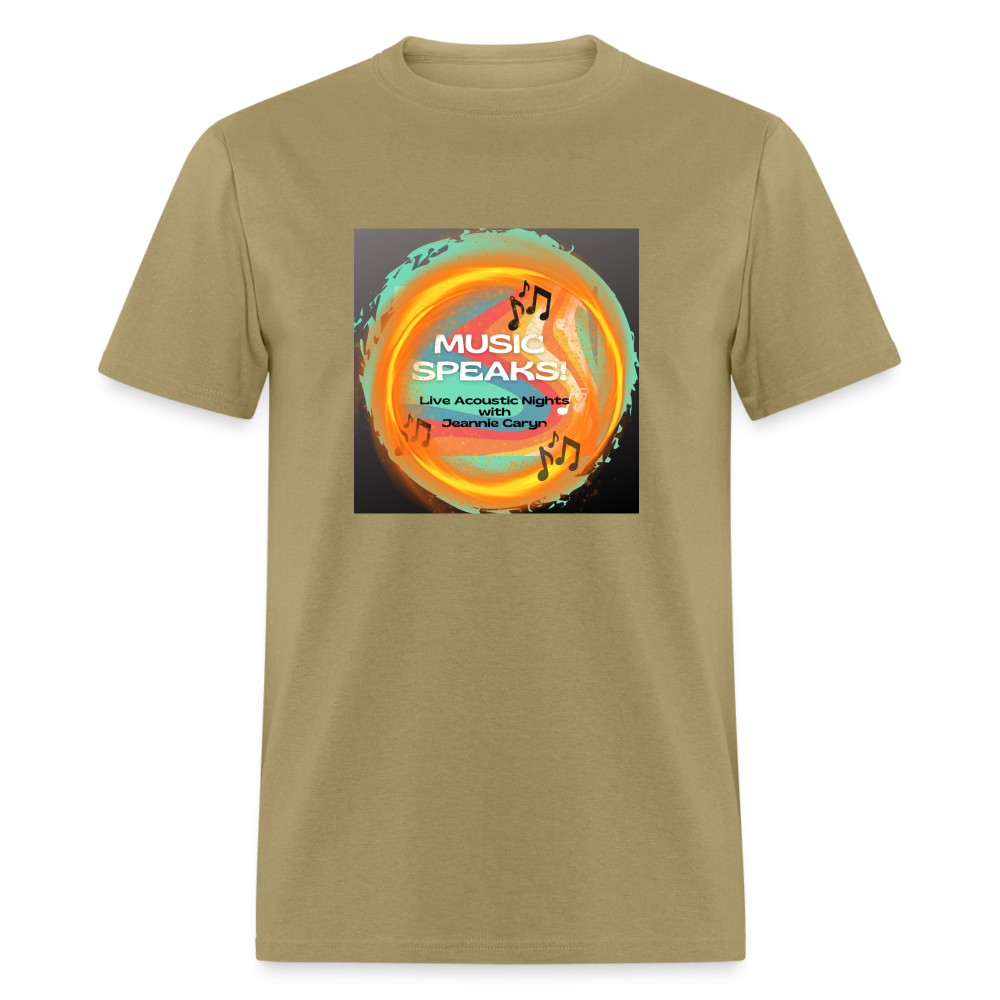 Music Speaks - Unisex Classic T-Shirt - khaki