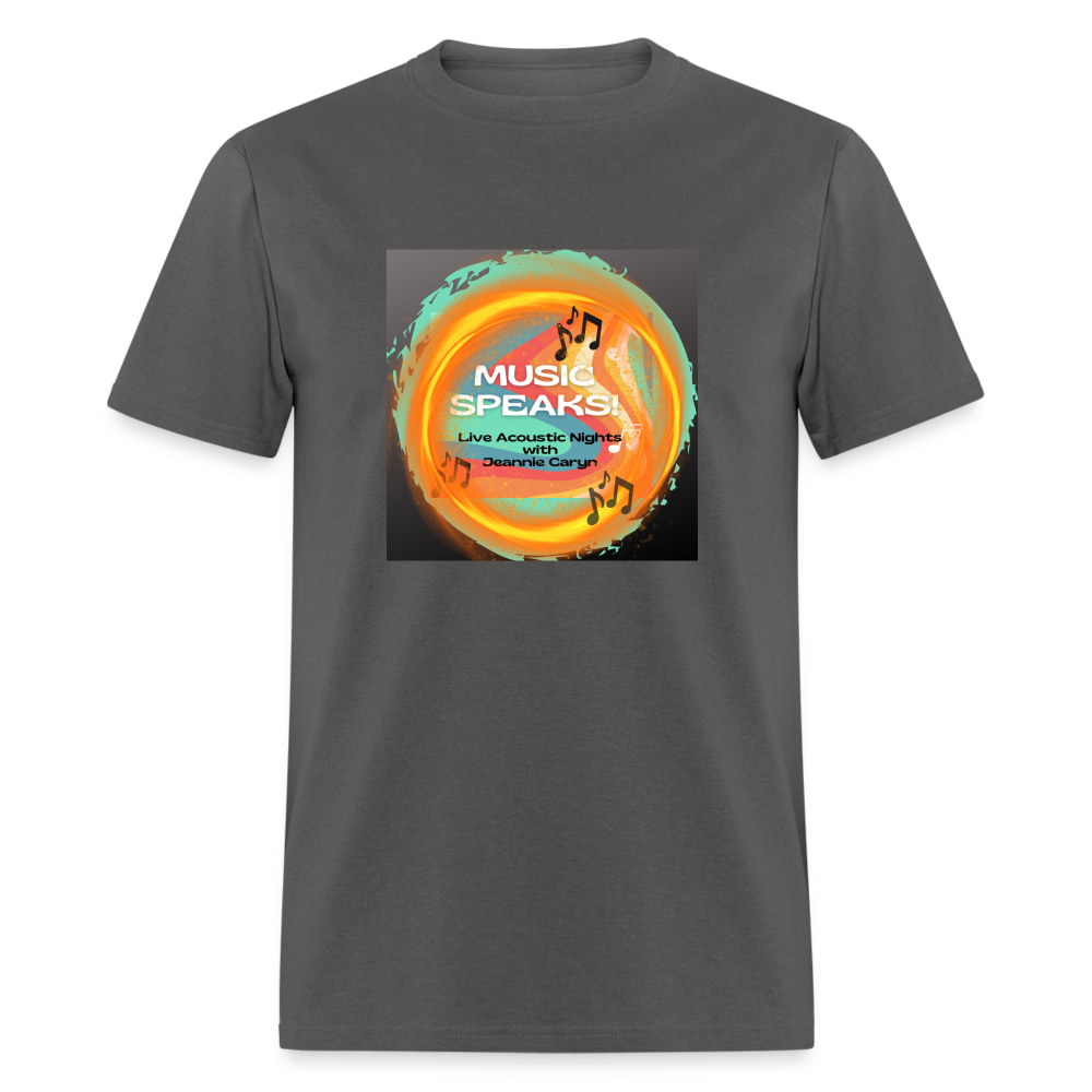 Music Speaks - Unisex Classic T-Shirt - charcoal