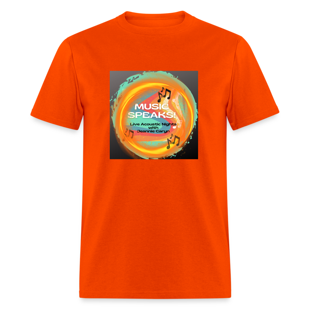 Music Speaks - Unisex Classic T-Shirt - orange