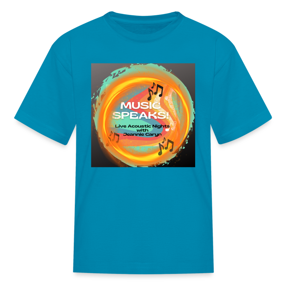 Music Speaks - Kids' T-Shirt - turquoise