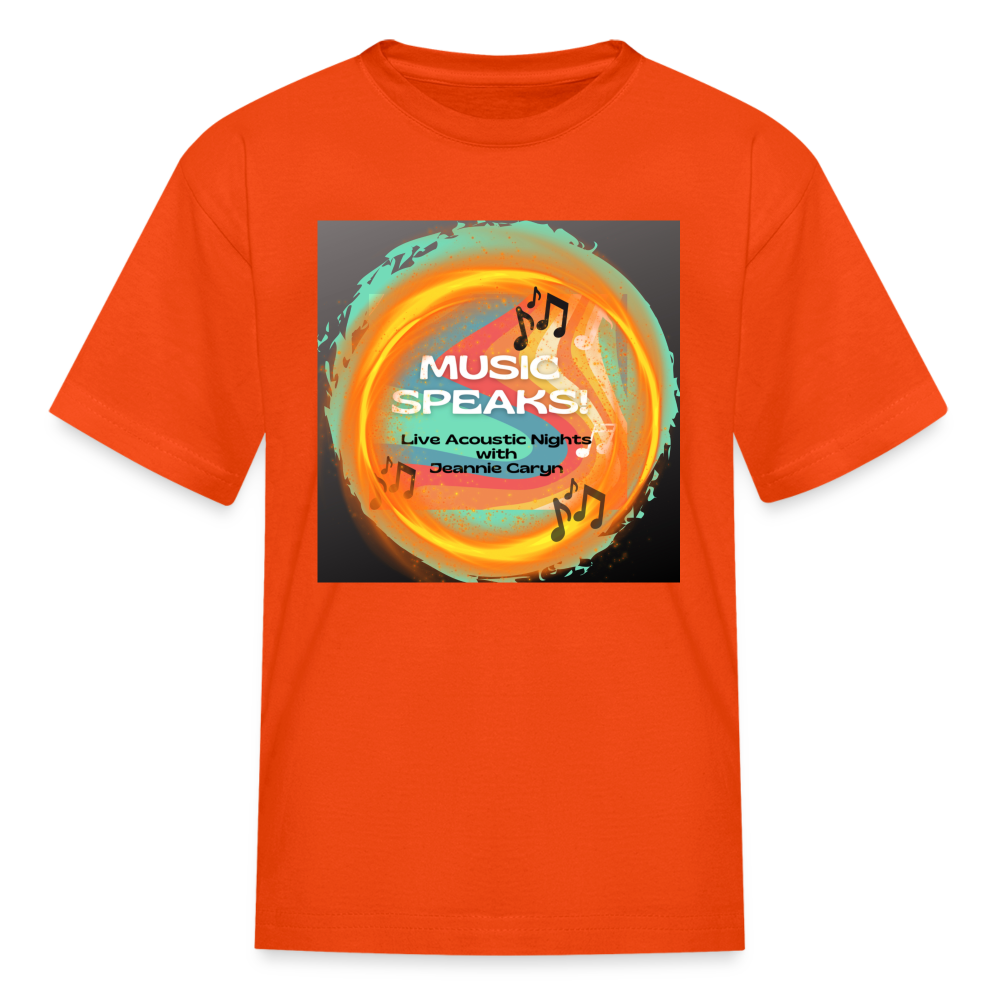 Music Speaks - Kids' T-Shirt - orange