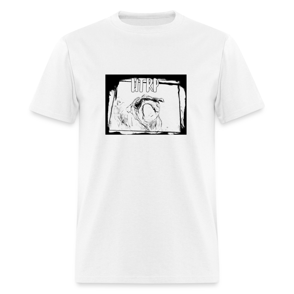 HTRP - The Adventures of Hugo the Round Pug Series - Unisex Classic T-Shirt - white