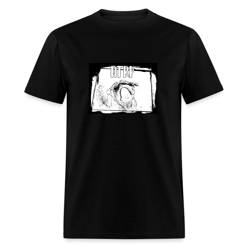 HTRP - The Adventures of Hugo the Round Pug Series - Unisex Classic T-Shirt - black