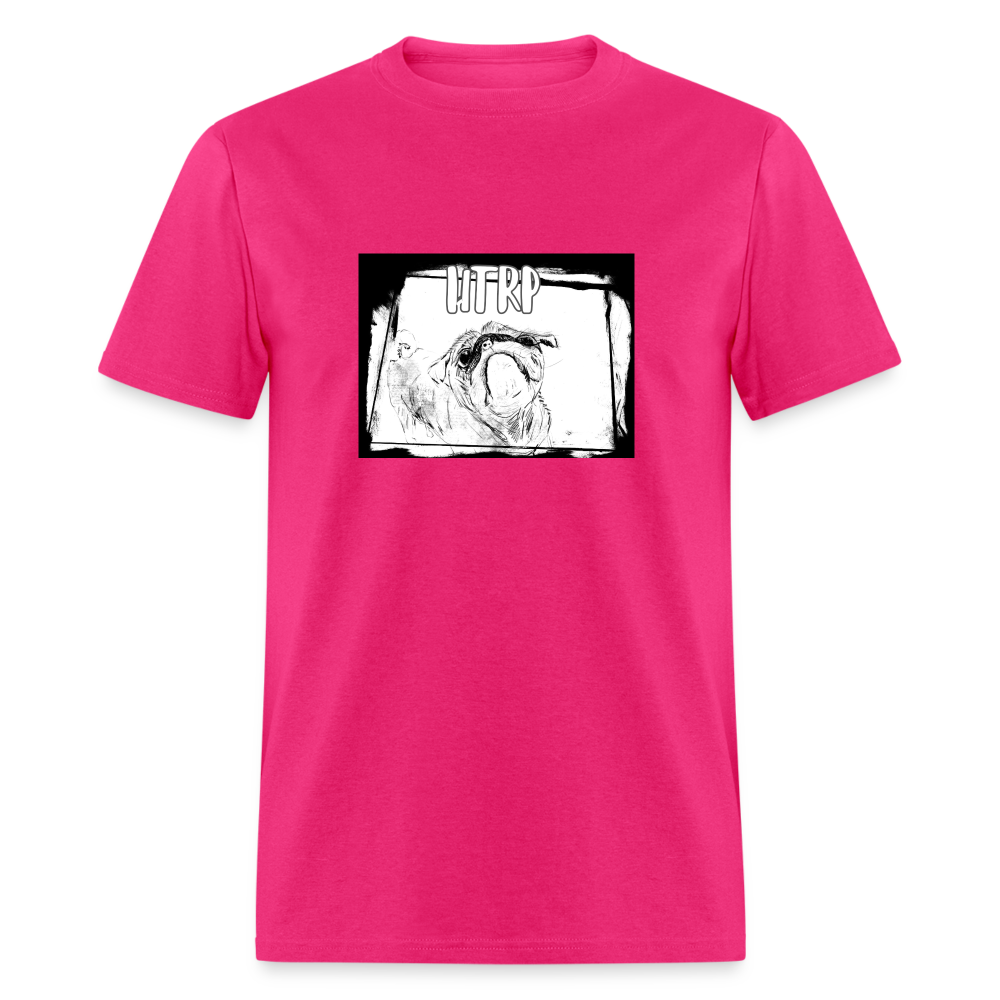 HTRP - The Adventures of Hugo the Round Pug Series - Unisex Classic T-Shirt - fuchsia