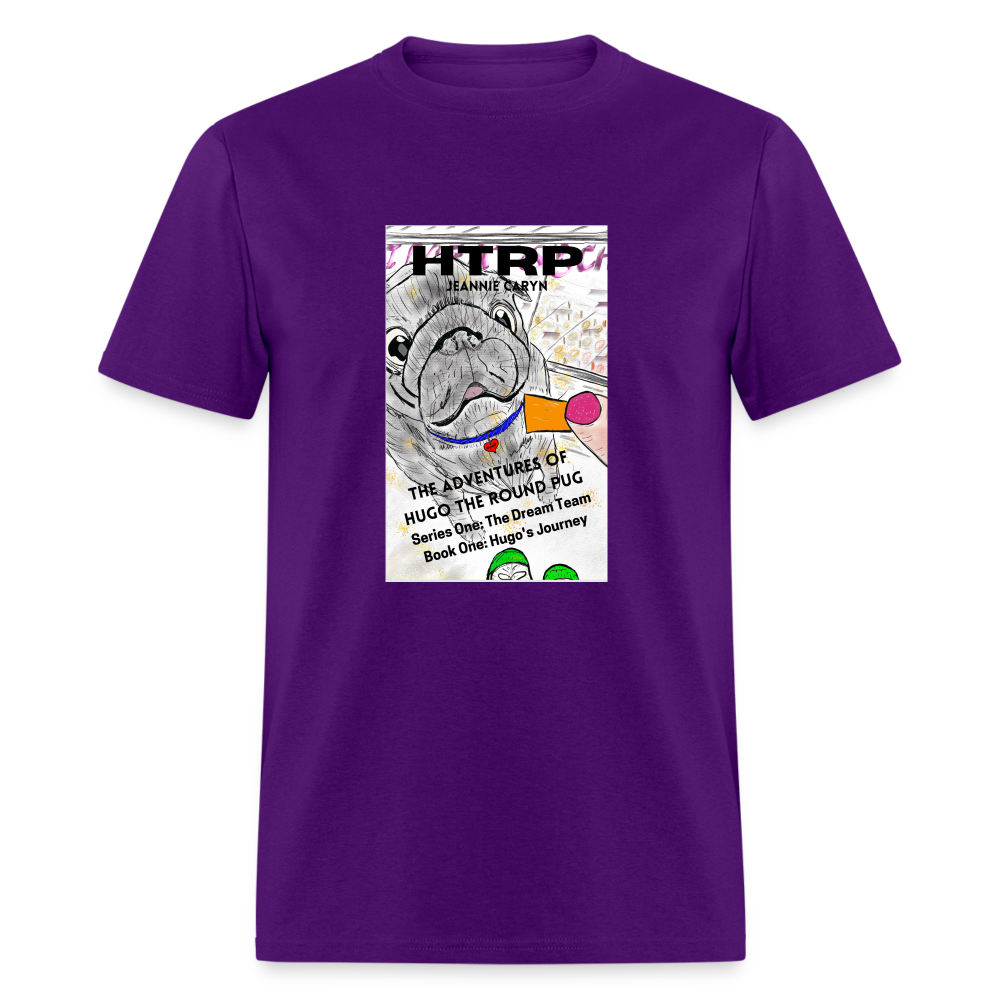 HTRP - The Adventures of Hugo the Round Pug - Unisex Classic T-Shirt - purple