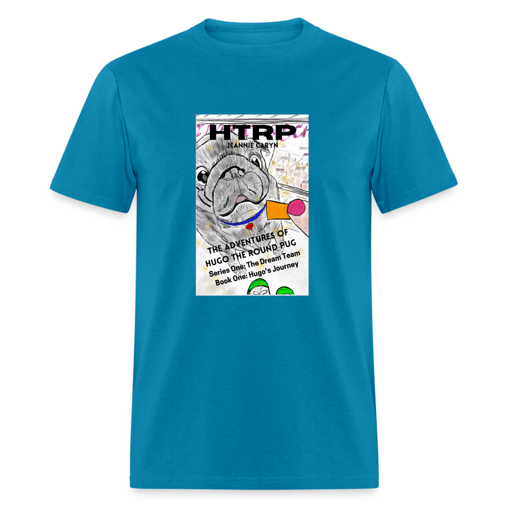 HTRP - The Adventures of Hugo the Round Pug - Unisex Classic T-Shirt - turquoise