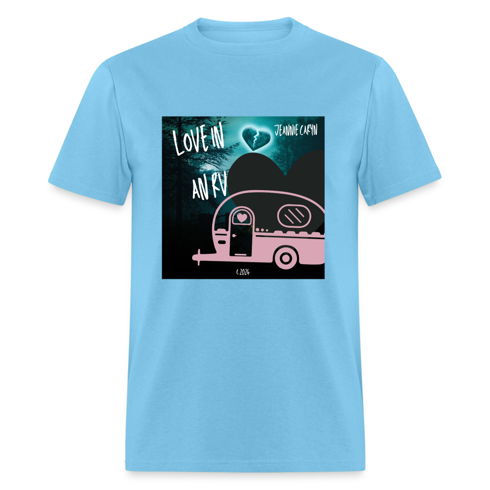 Jeannie Caryn - LOVE IN AN RV Album Cover Art - Unisex Classic T-Shirt - aquatic blue