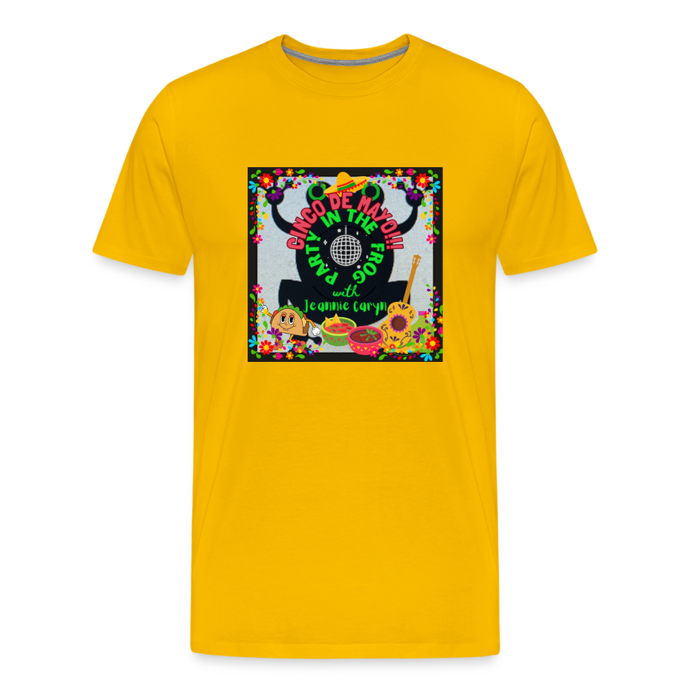 Cinco de Mayo - PARTY IN THE FROG - Men's Premium T-Shirt - sun yellow